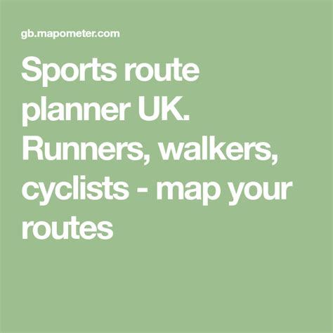 sport route planner
